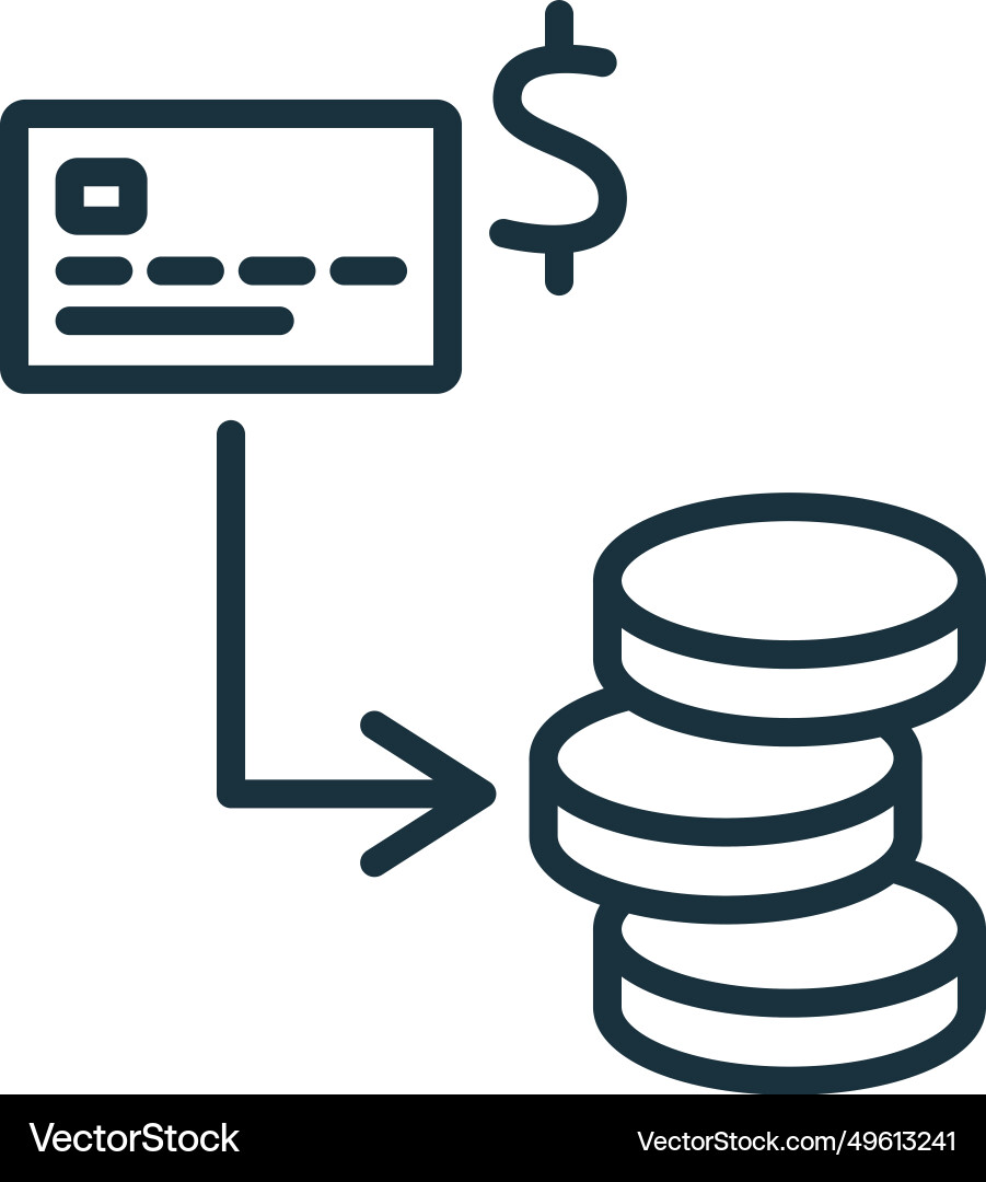 Tokenization icon monochrome simple sign from Tokenization icon monochrome simple sign from Vector Image