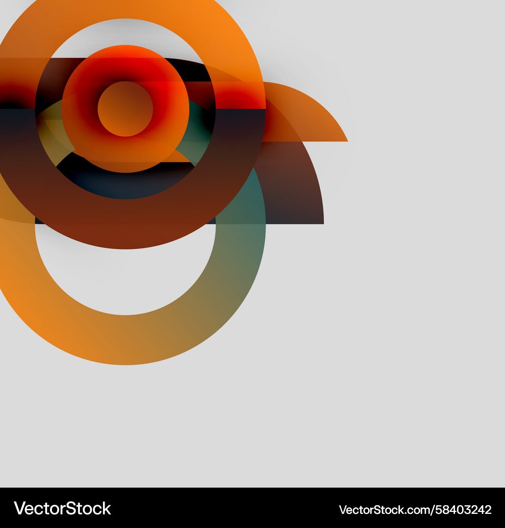 Abstract composition featuring overlapping Abstract composition featuring overlapping Vector Image