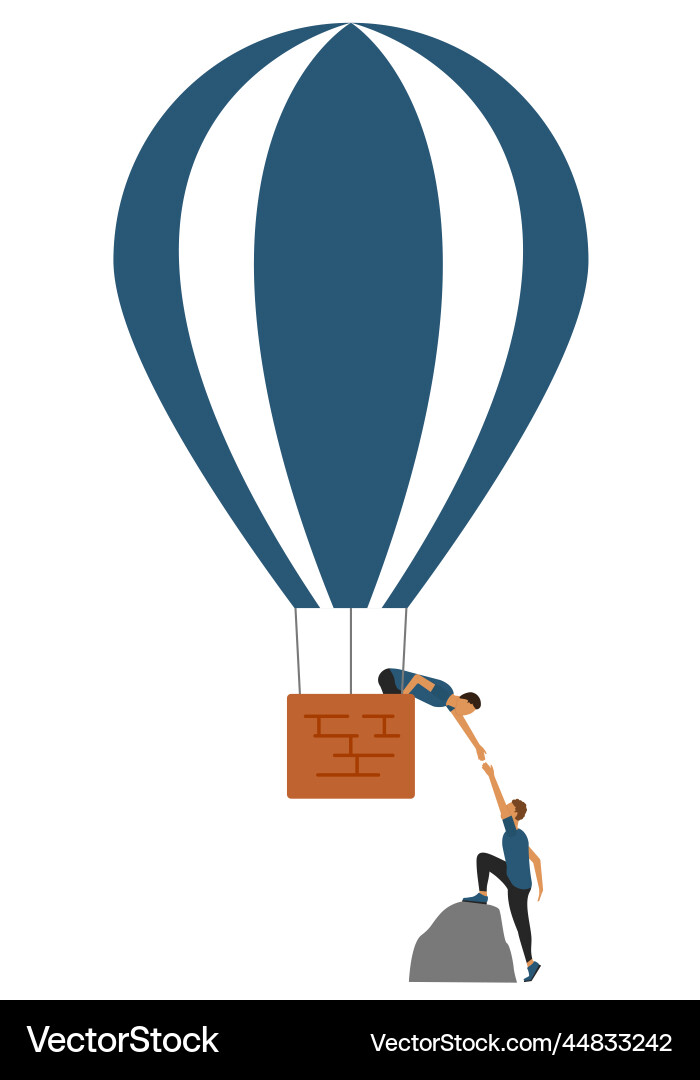 Abstract image of the rise up in development Vector Image