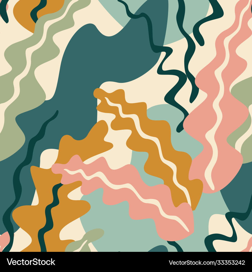 Abstract Leaf Pattern vector image