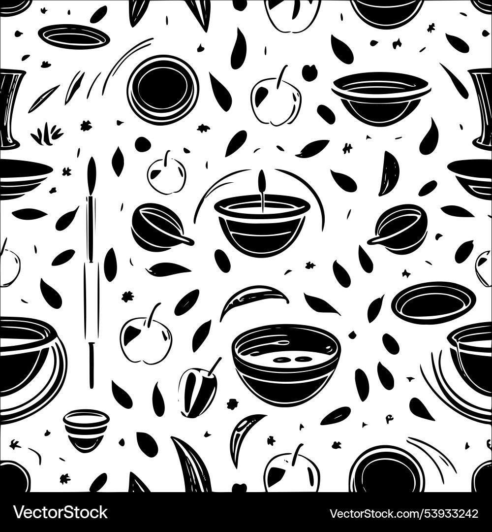 Cauldron abstract pattern seamless Cauldron abstract pattern seamless Vector Image