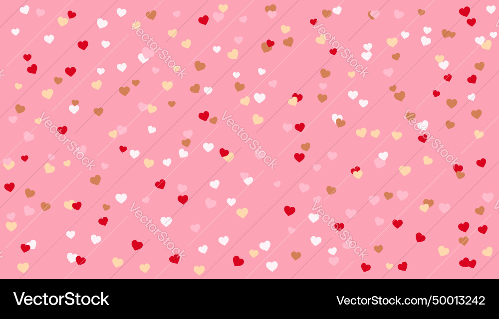 Heart shaped confetti dots background Heart shaped confetti dots background vector image