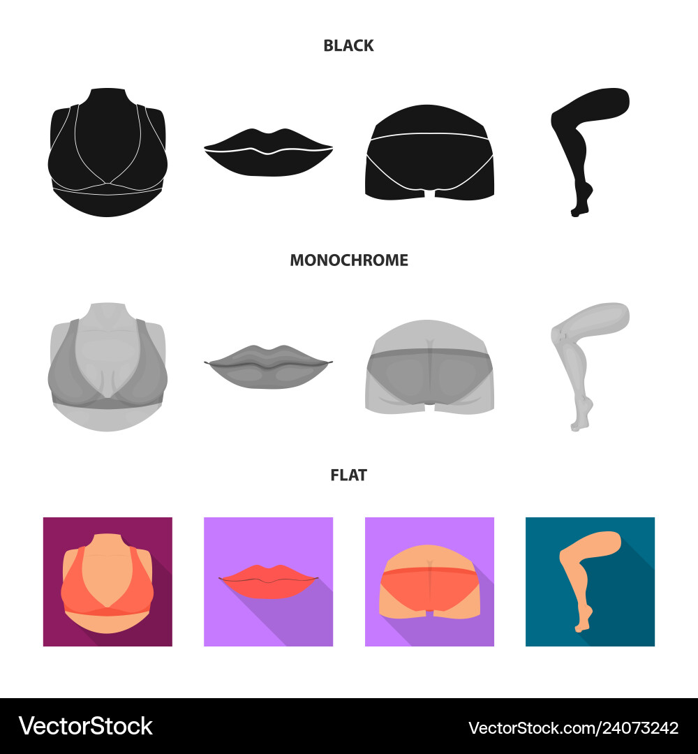 Isolated object of body and part symbol Isolated object of body and part symbol vector image