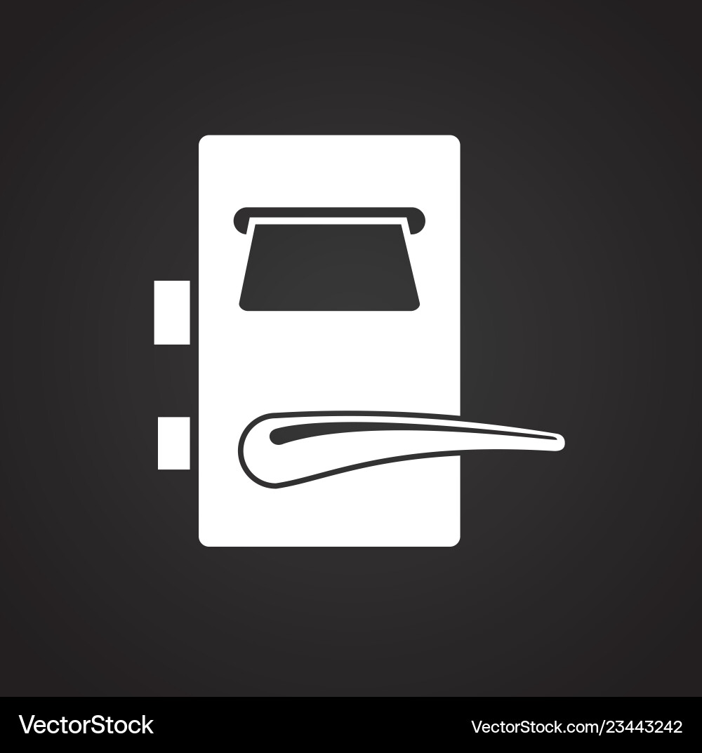 Lock icon on black background for graphic and web Lock icon on black background for graphic and web vector image