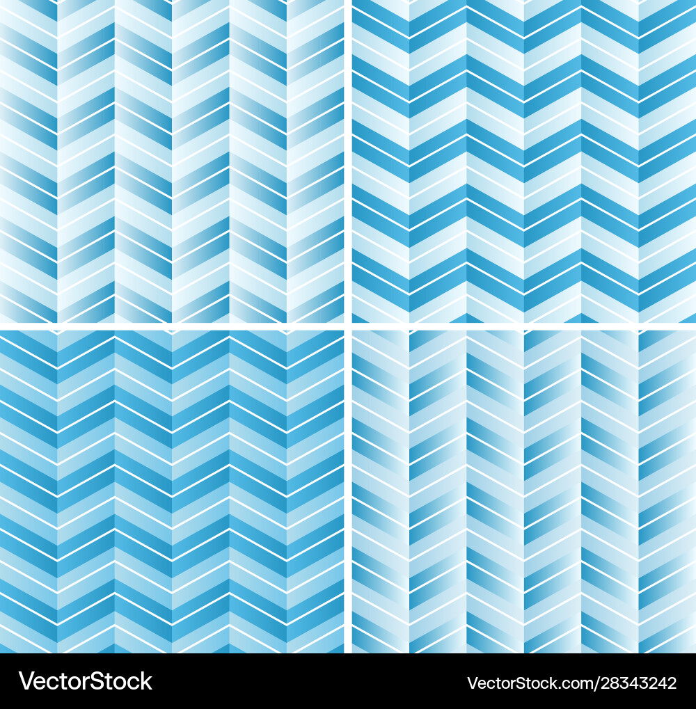 Seamless chevron pattern in blue gradient color Seamless chevron pattern in blue gradient color vector image