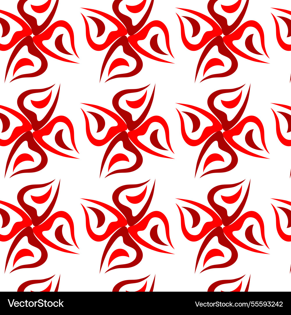 Seamless pattern of abstract rounded shapes red Seamless pattern of abstract rounded shapes red Vector Image