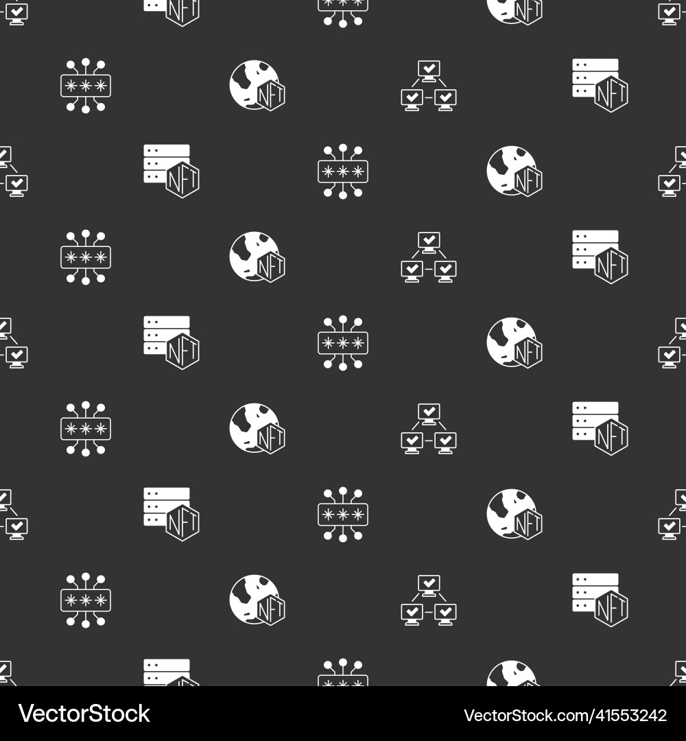 Set nft blockchain technology cyber security Set nft blockchain technology cyber security Vector Image