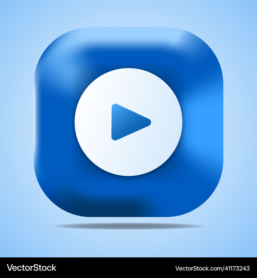 3d button icon file 3d button icon file vector image