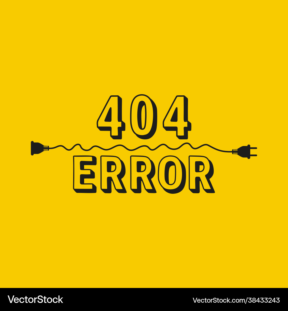 404 connection error background vector image