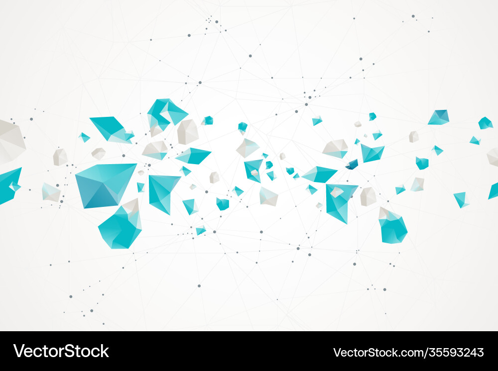 Abstract polygonal background with connecting Abstract polygonal background with connecting vector image