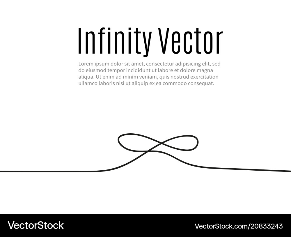 Continuous Infinity Loop vector image