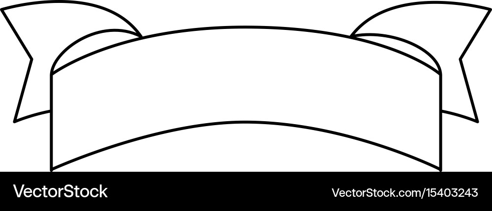 Isoliertes Zierband Vektorbild