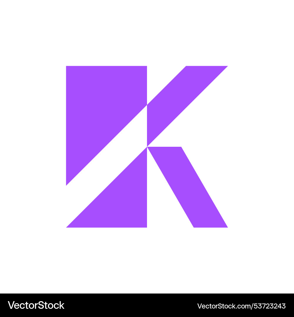 Letter k logo Royalty Free Vector Image - VectorStock