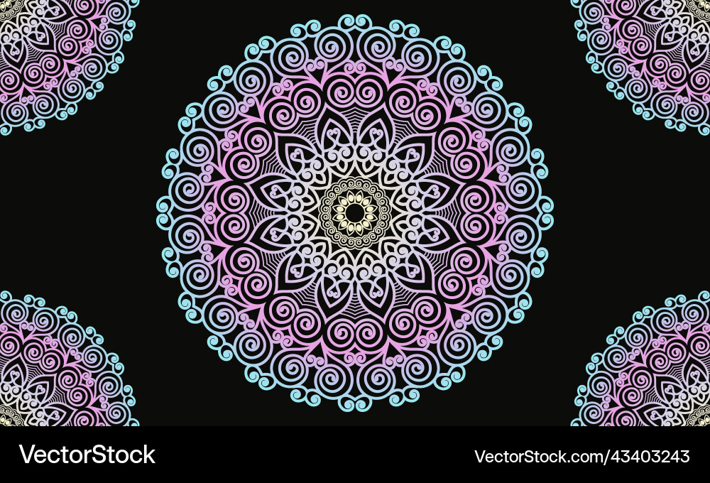 Mandala pattern design background Mandala pattern design background Vector Image
