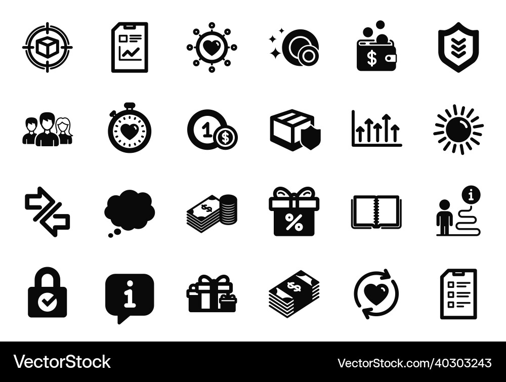 Set of simple icons related to growth chart Set of simple icons related to growth chart vector image