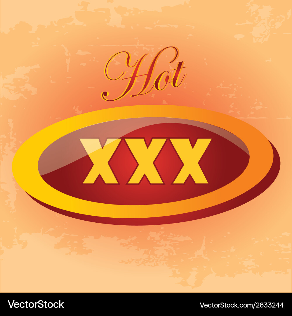 A colored round icon with some text in textured Vector Image