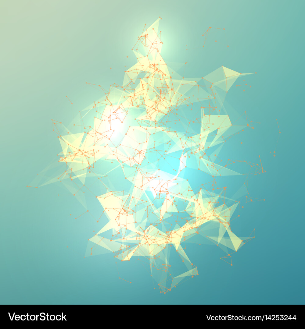 Abstract mesh background chaotically Vector Image
