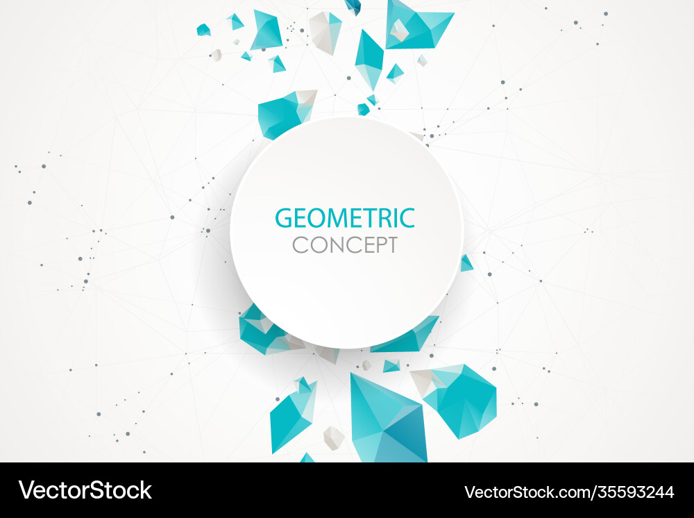 Abstract polygonal background with connecting Abstract polygonal background with connecting vector image