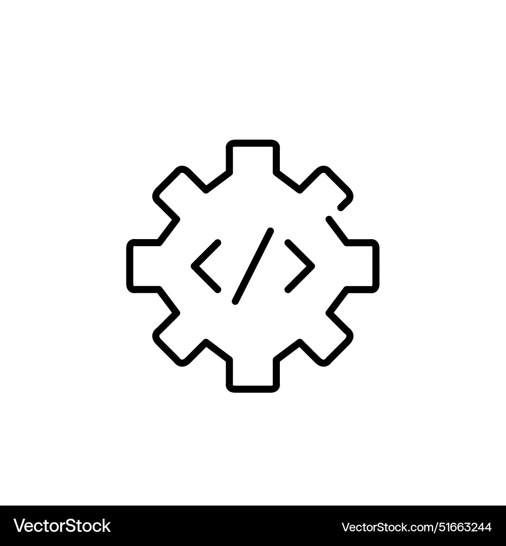 Cogwheel and html symbol web design website Cogwheel and html symbol web design website vector image