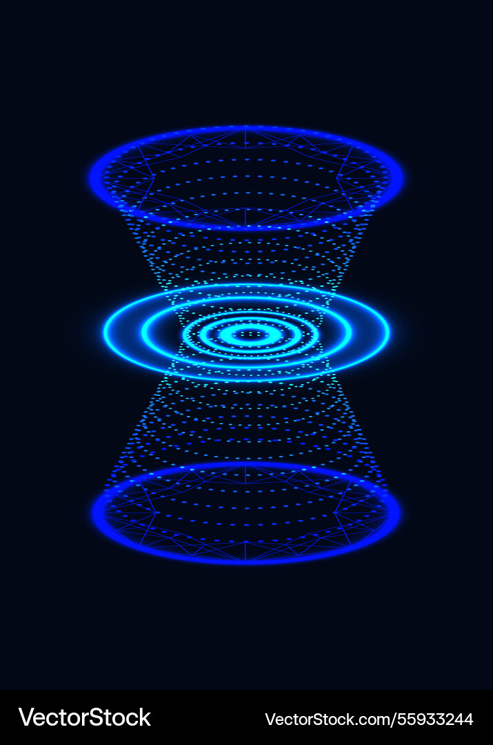 Futuristische Teleport-Energiezylinder mit atemberaubenden Futuristische Teleport-Energiezylinder mit atemberaubenden vektorbild