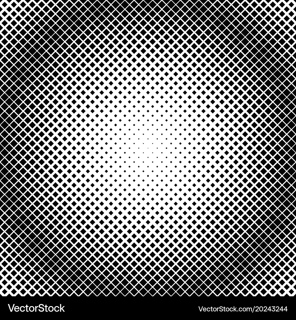 Halftone square pattern background template vector image