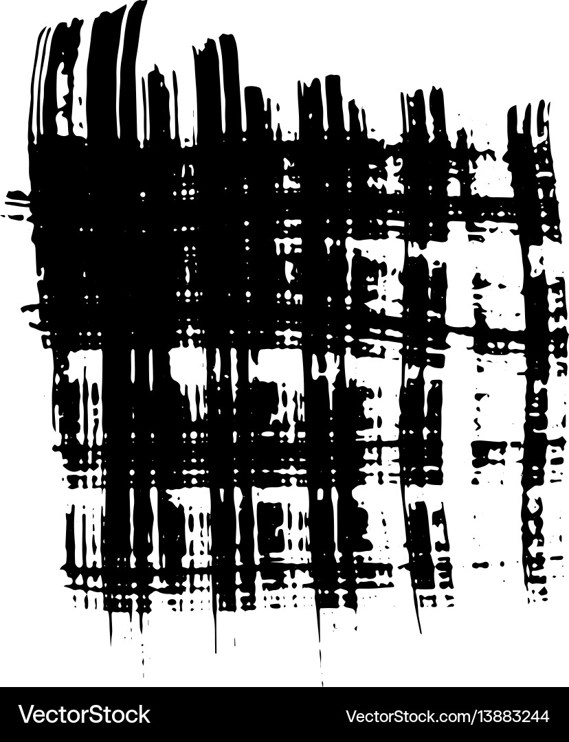 Trockenbürstenstocher horizontal und vertikal Vektorbild