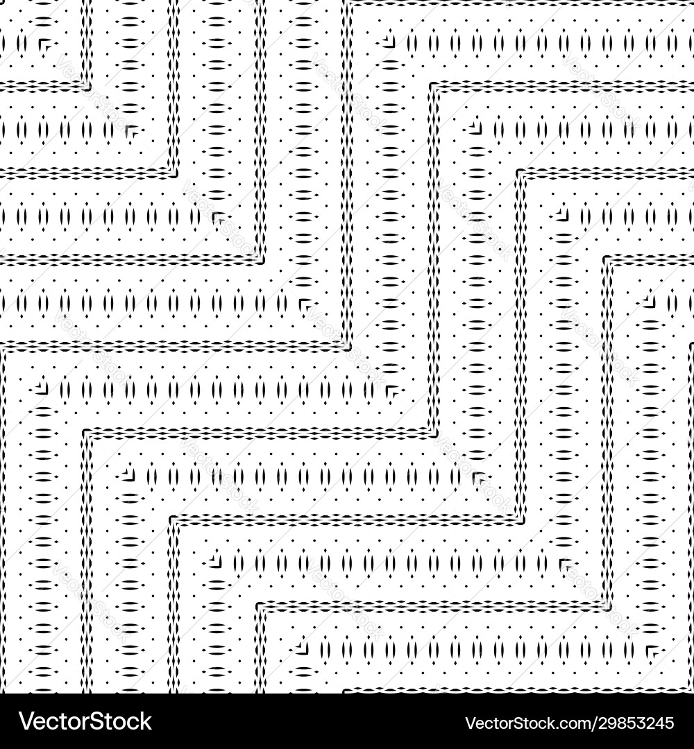 Design seamless monochrome zigzag pattern Vector Image