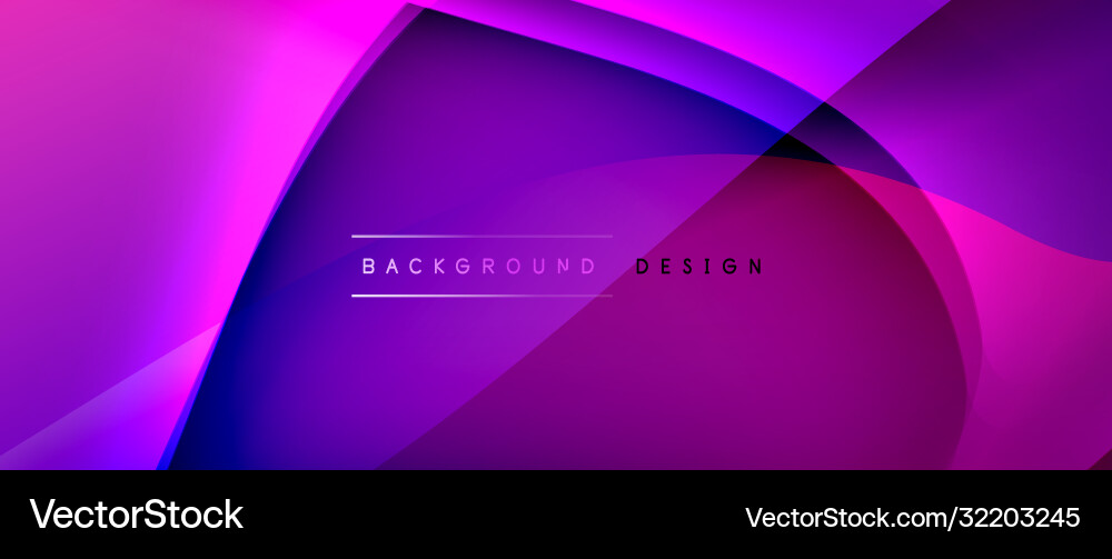 Fluid gradient waves with shadow lines and glowing Fluid gradient waves with shadow lines and glowing Vector Image