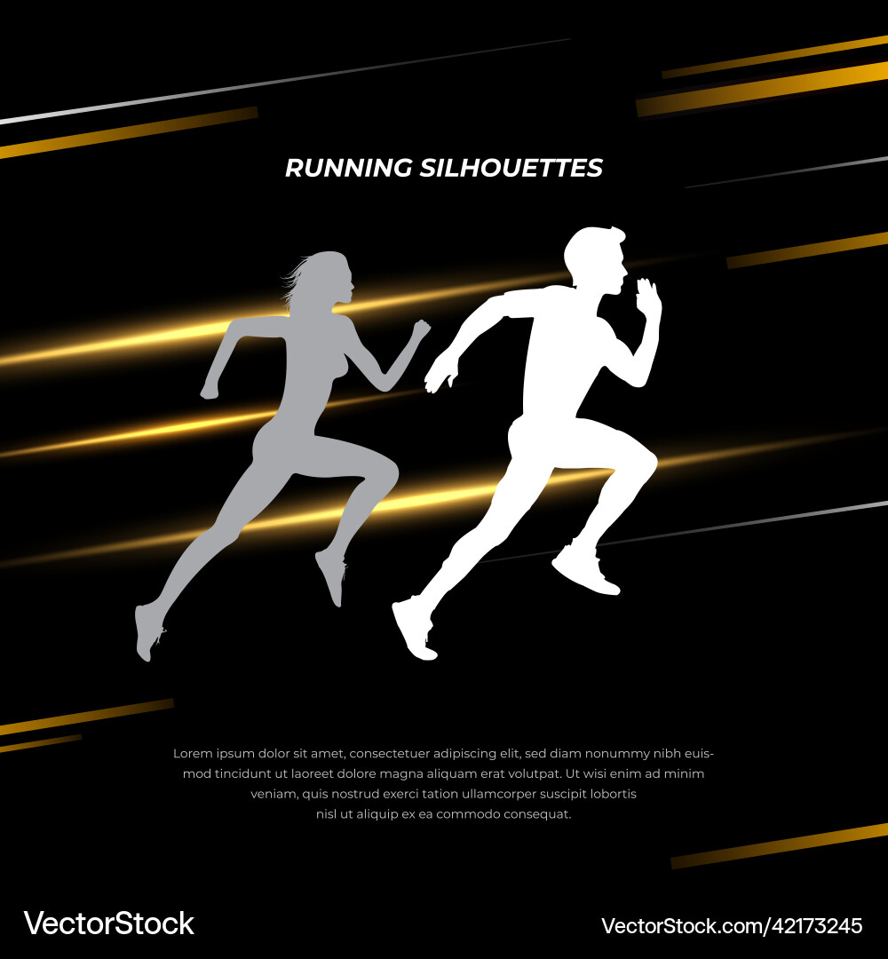Modern running abstract background with geometric Vector Image