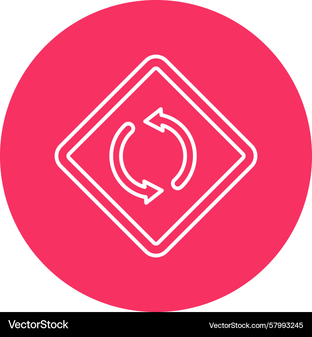 Multi Circle Synchronization Line Vector Image