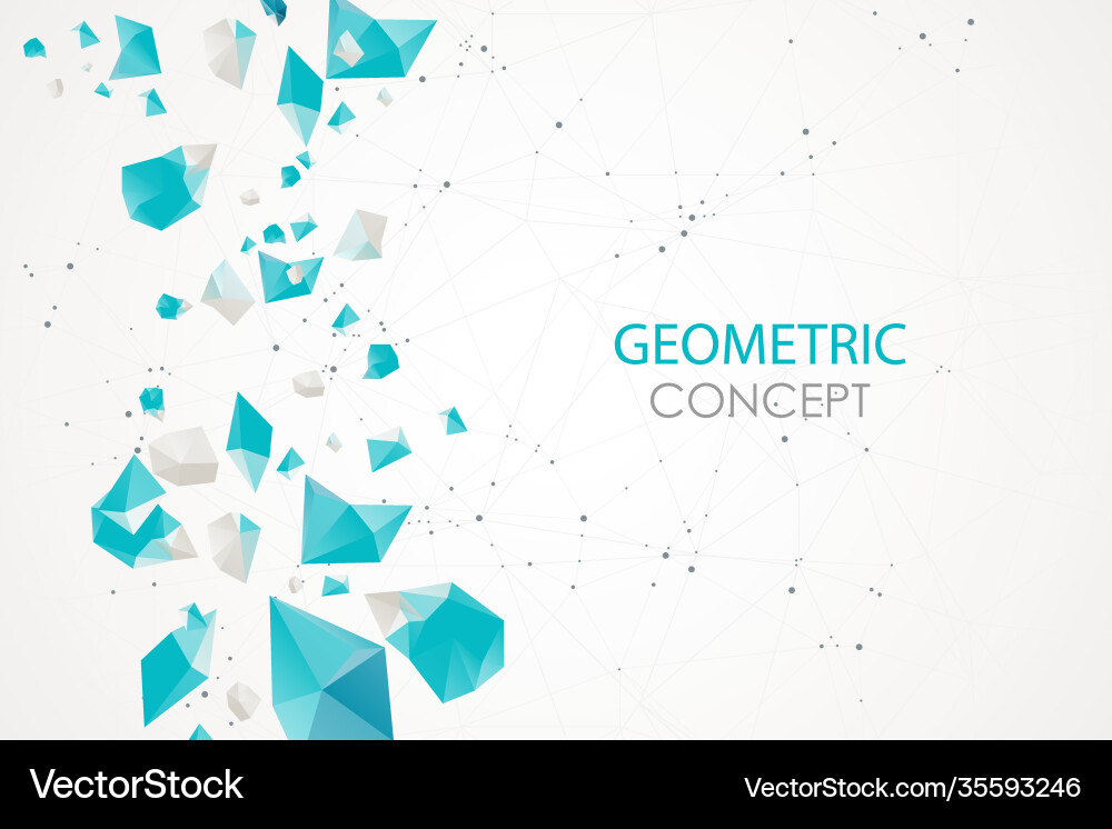 Abstract polygonal background with connecting Abstract polygonal background with connecting vector image
