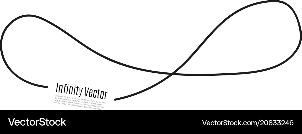 Continuous Infinity Loop vector image