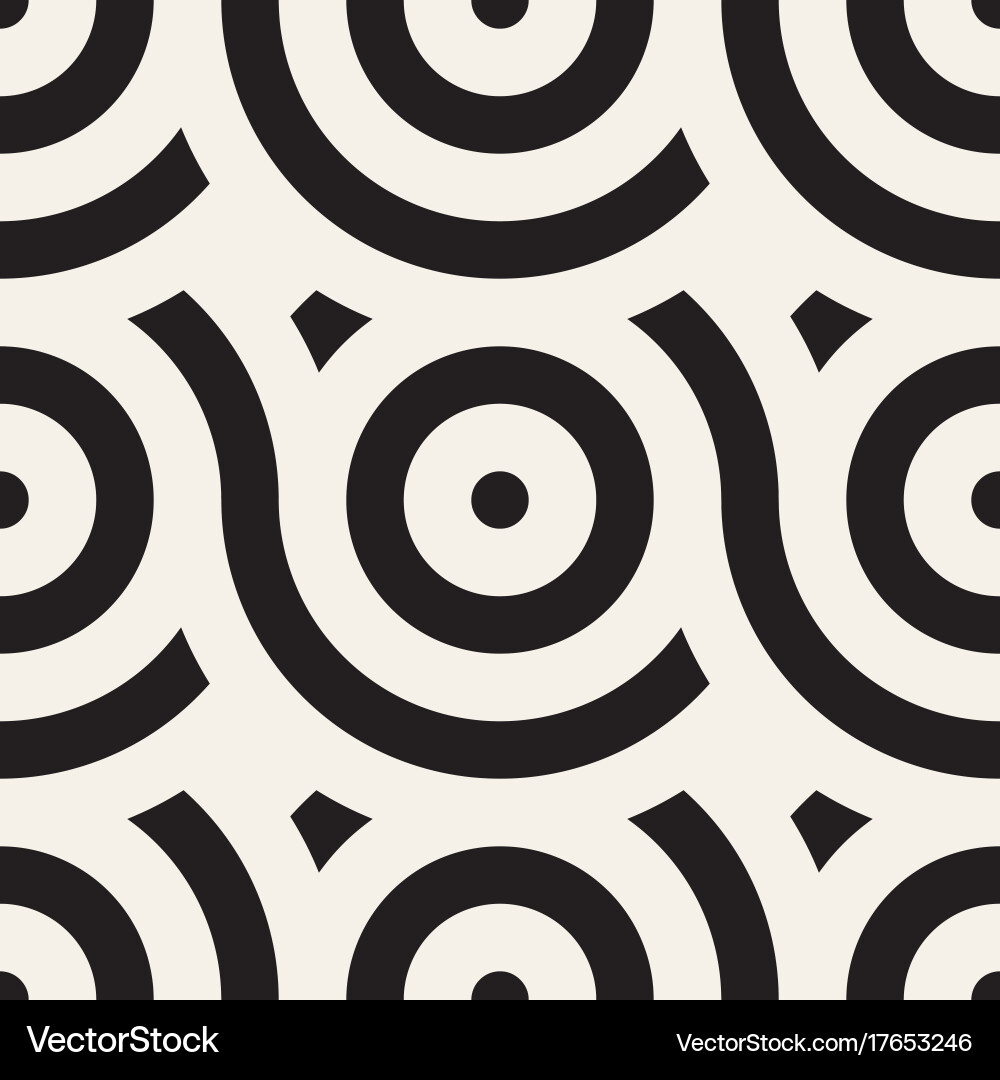 Geometric Circle Pattern Vector Image
