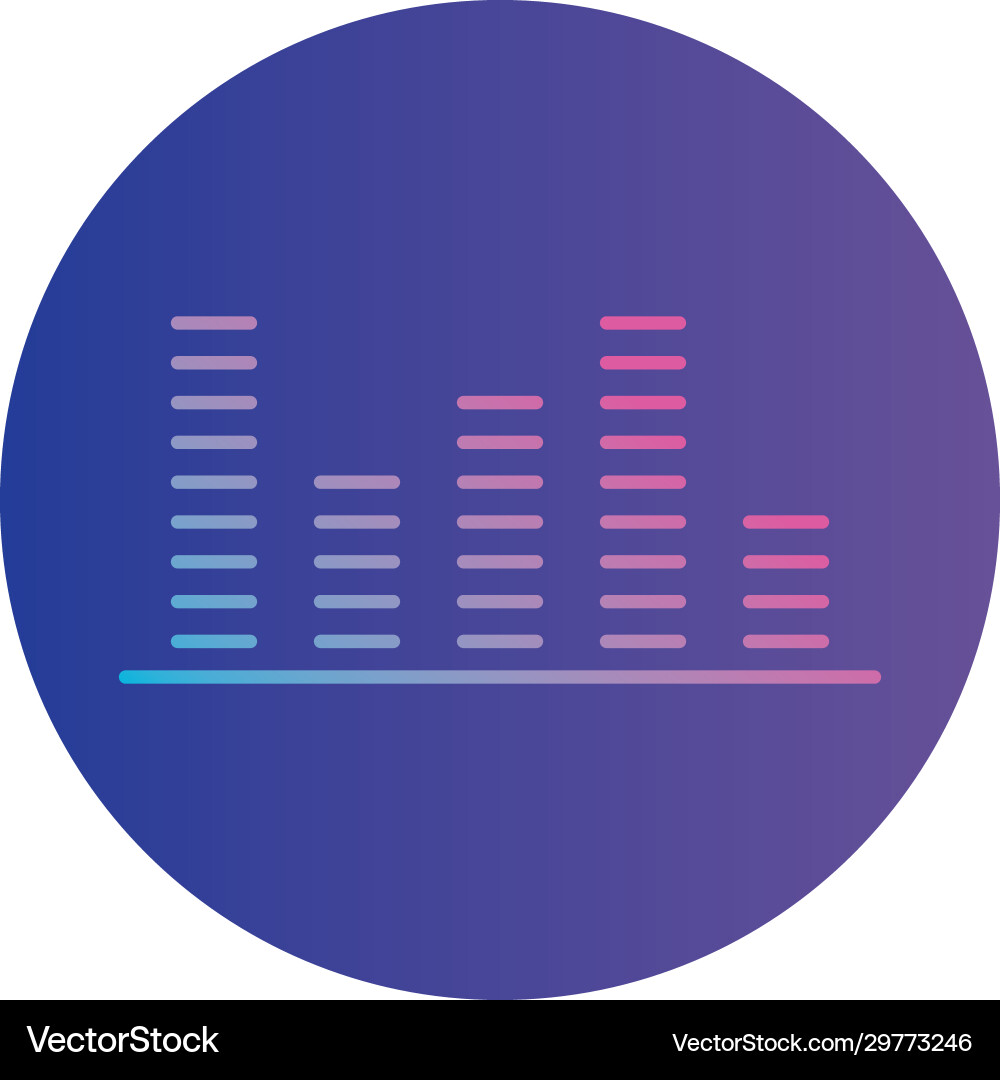 Isolated gradients towers gradient style icon Vector Image