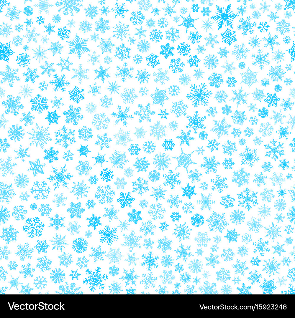 Light Blue Snowflake Pattern vector image
