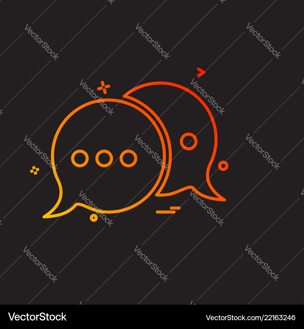 Message icon design Message icon design vector image