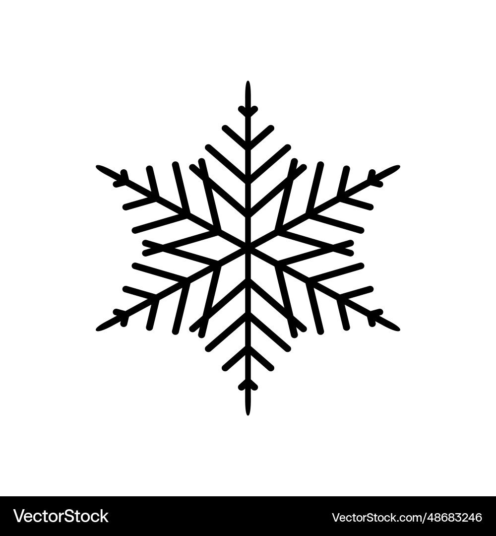Snowflake icon Snowflake icon vector image