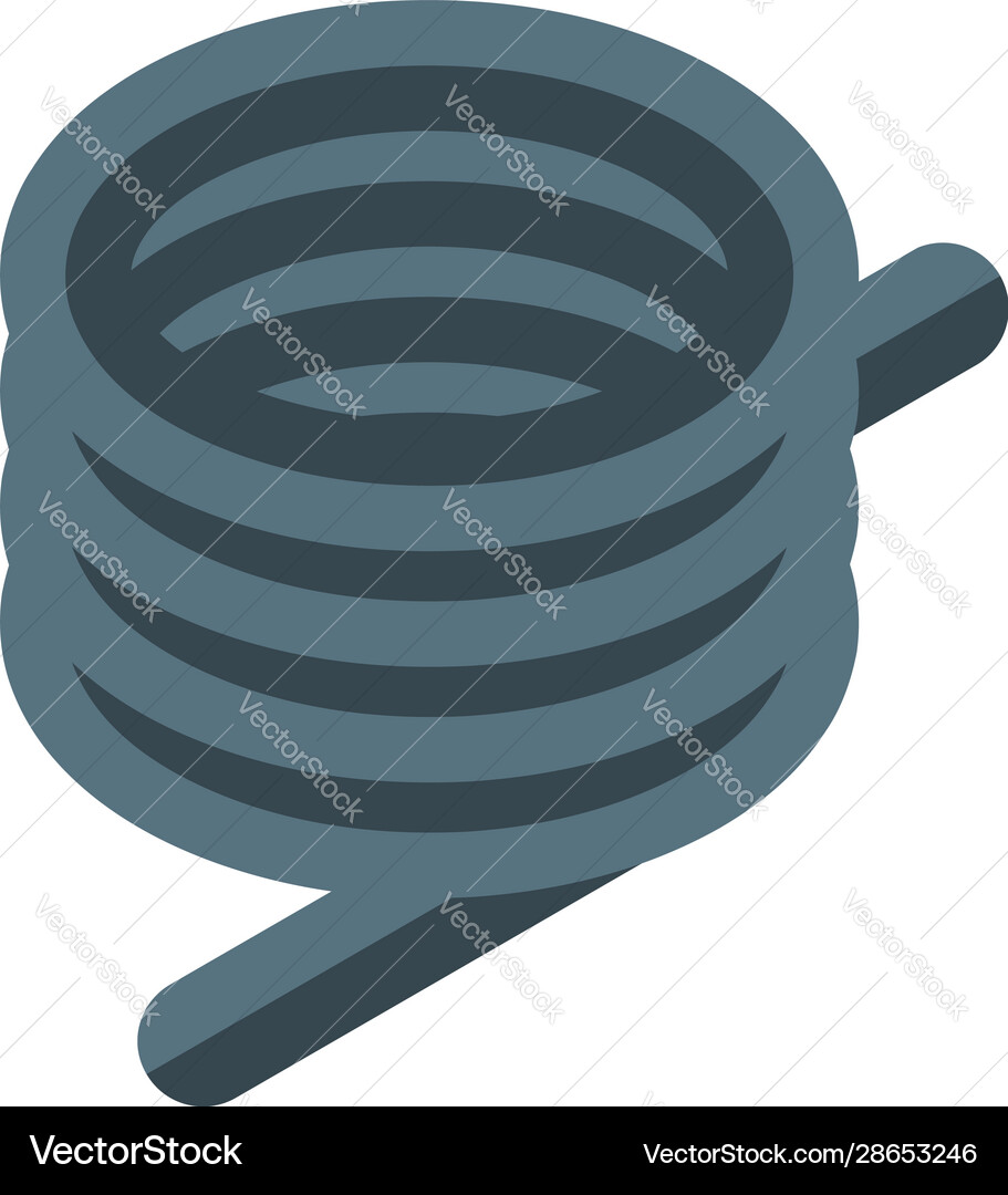 Spring coil icon isometric style Vector Image
