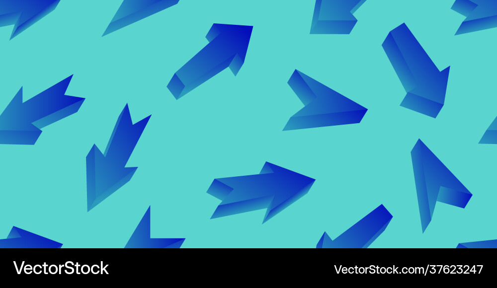 Arrow growing graph seamless pattern background Vector Image