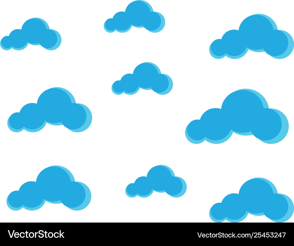 Blue sky with cloud background Royalty Free Vector Image