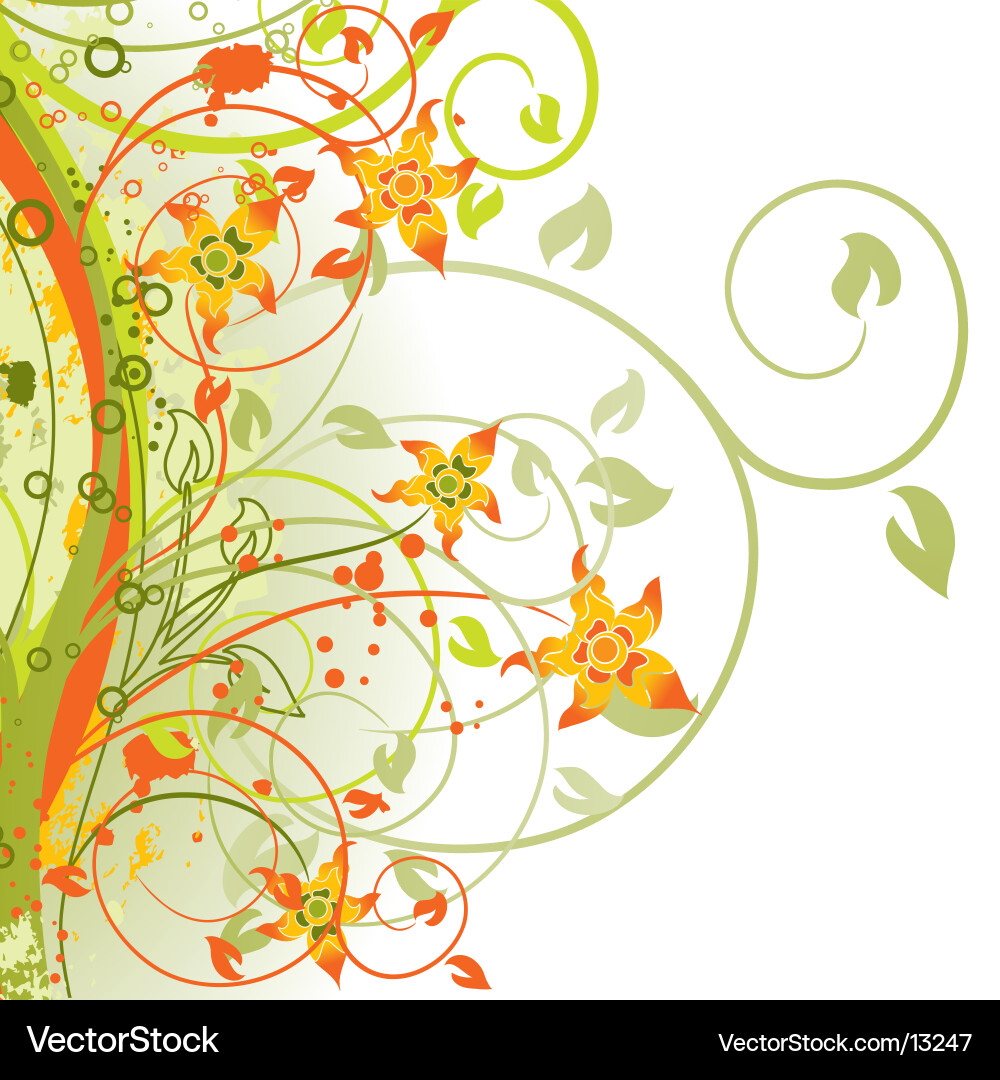 Botanical Leaf Pattern Vector Image