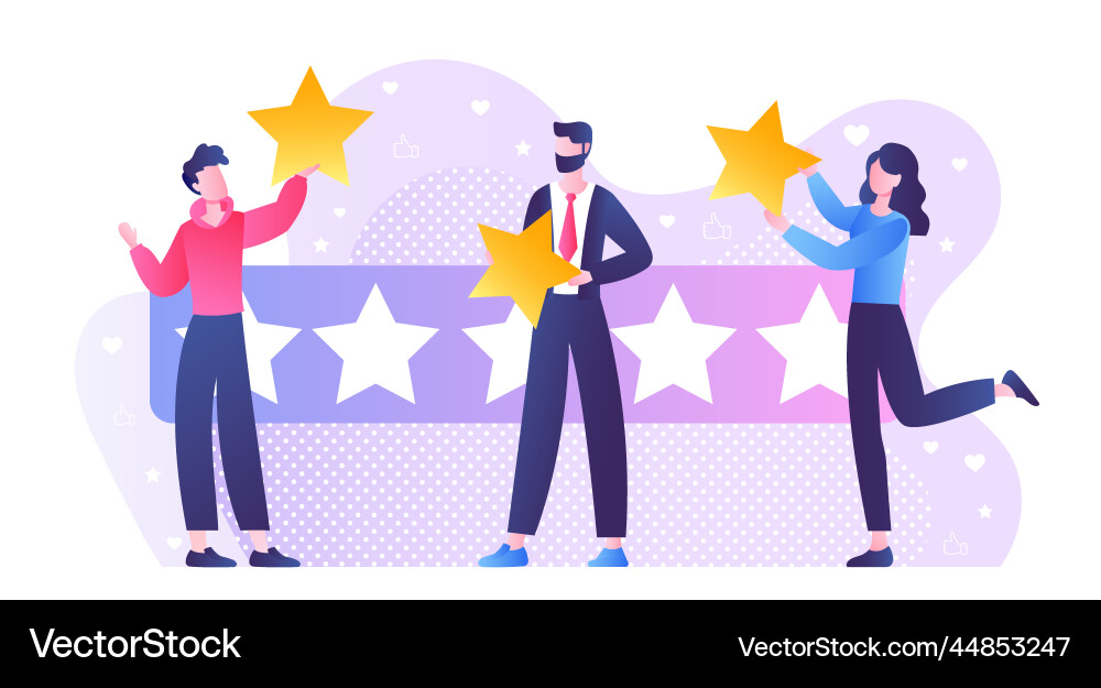Customer Feedback & Ratings Royalty Free Vector Image