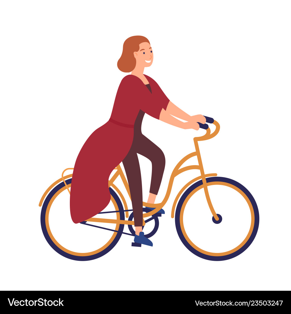 Happy young woman or girl dressed in casual Happy young woman or girl dressed in casual vector image