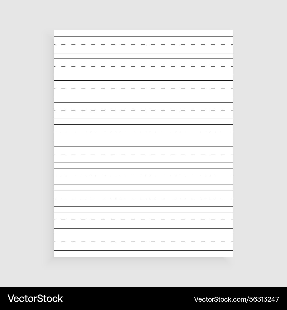 Isolated notebook sheet layout for business Vector Image