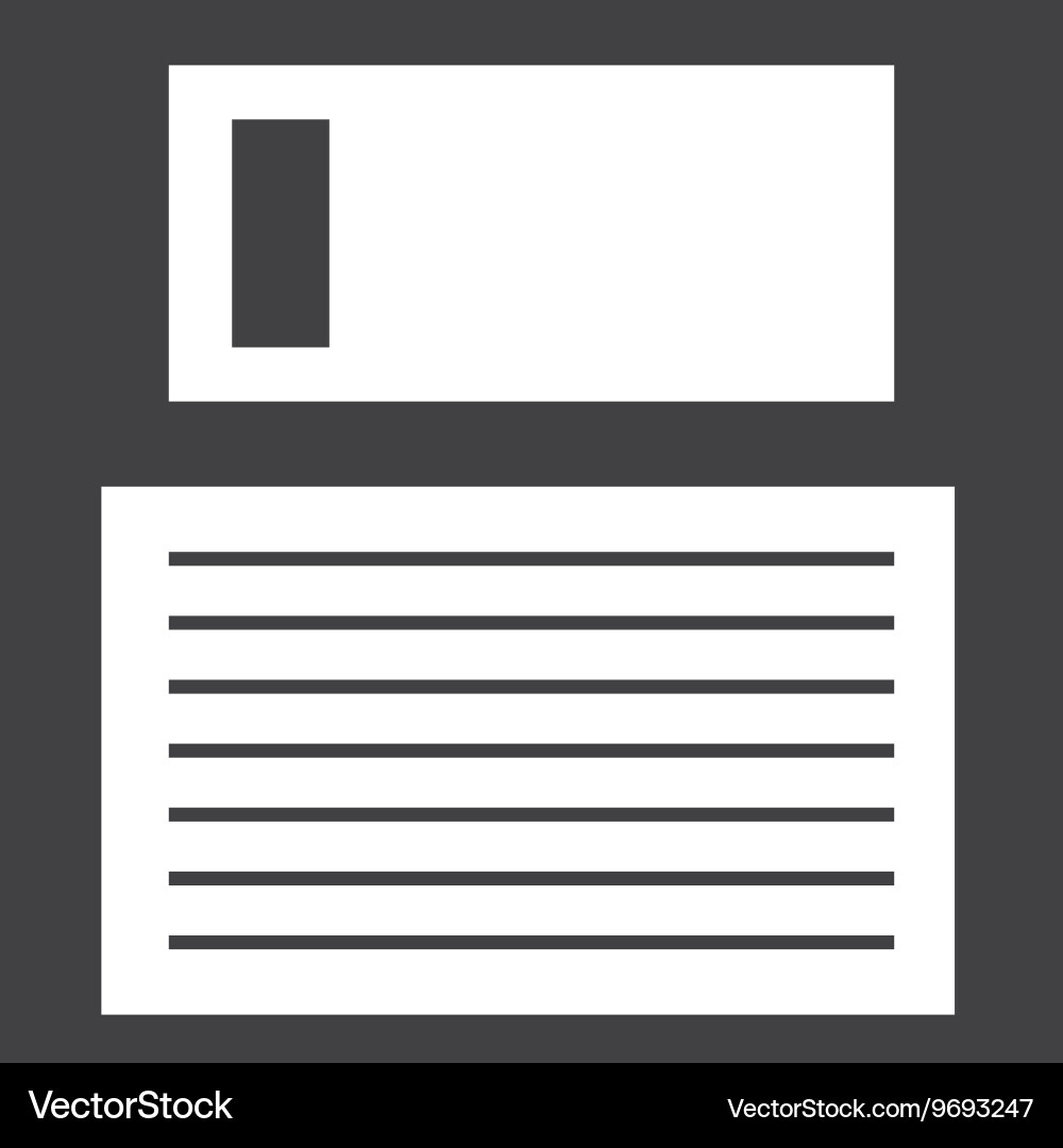 Save button or diskette symbol design Vector Image