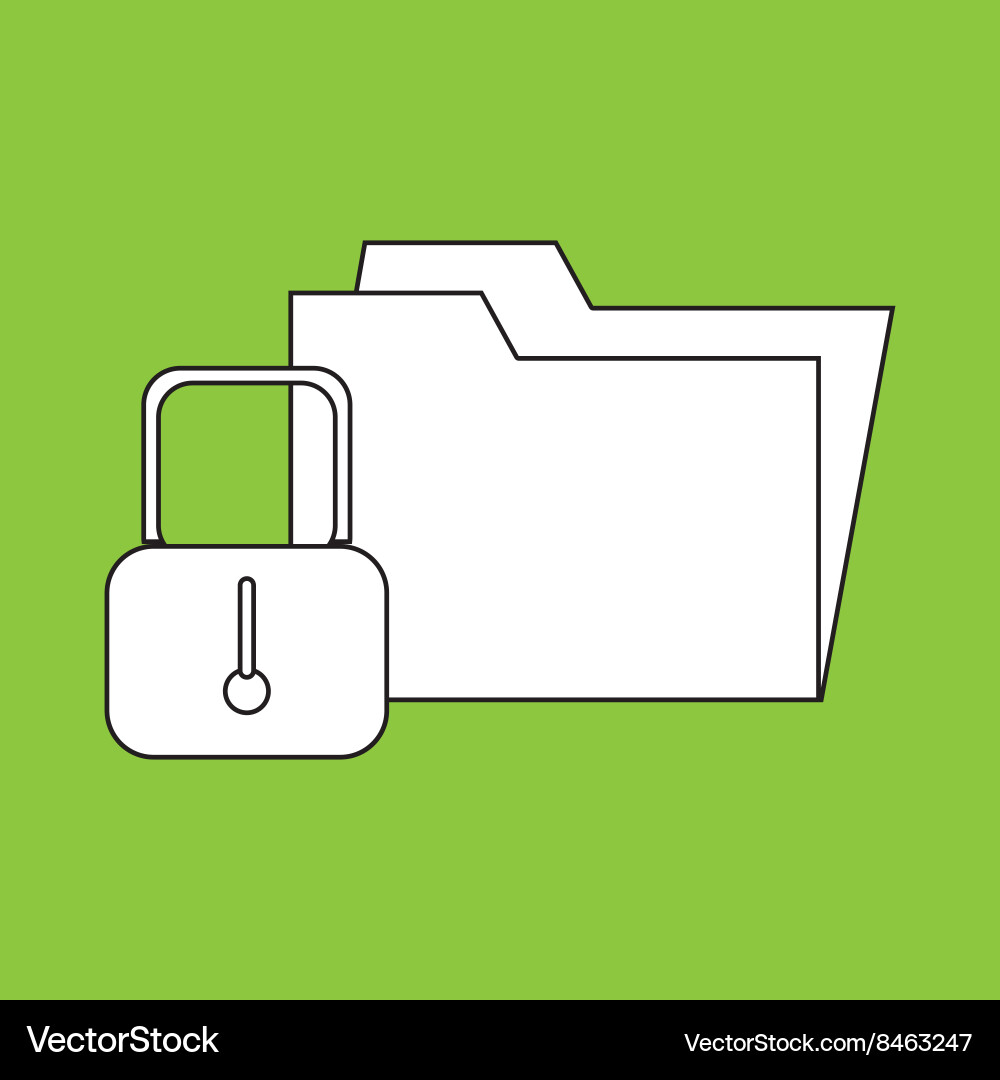 Security data design vector image