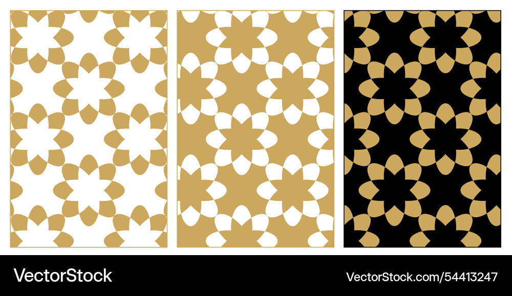 Set of patterns with crosses stripes lines Vector Image