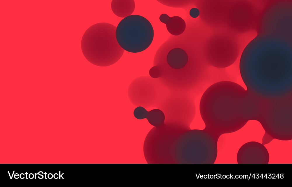 Abstract 3d fluid metaball shape with colorful Abstract 3d fluid metaball shape with colorful vector image