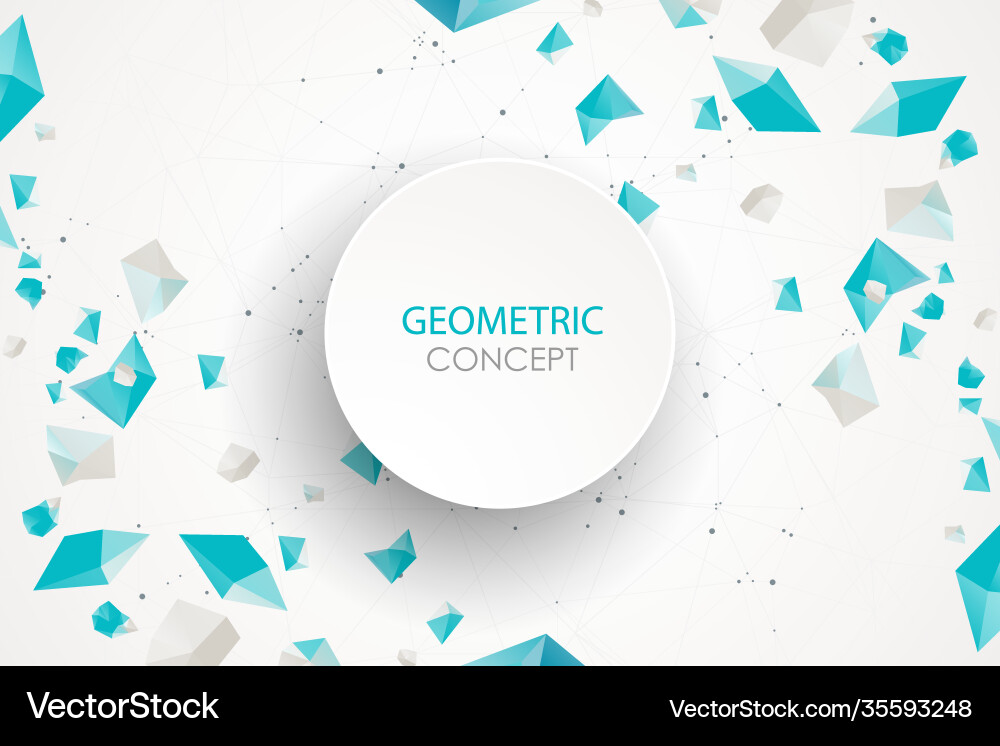 Abstract polygonal background with connecting Abstract polygonal background with connecting vector image