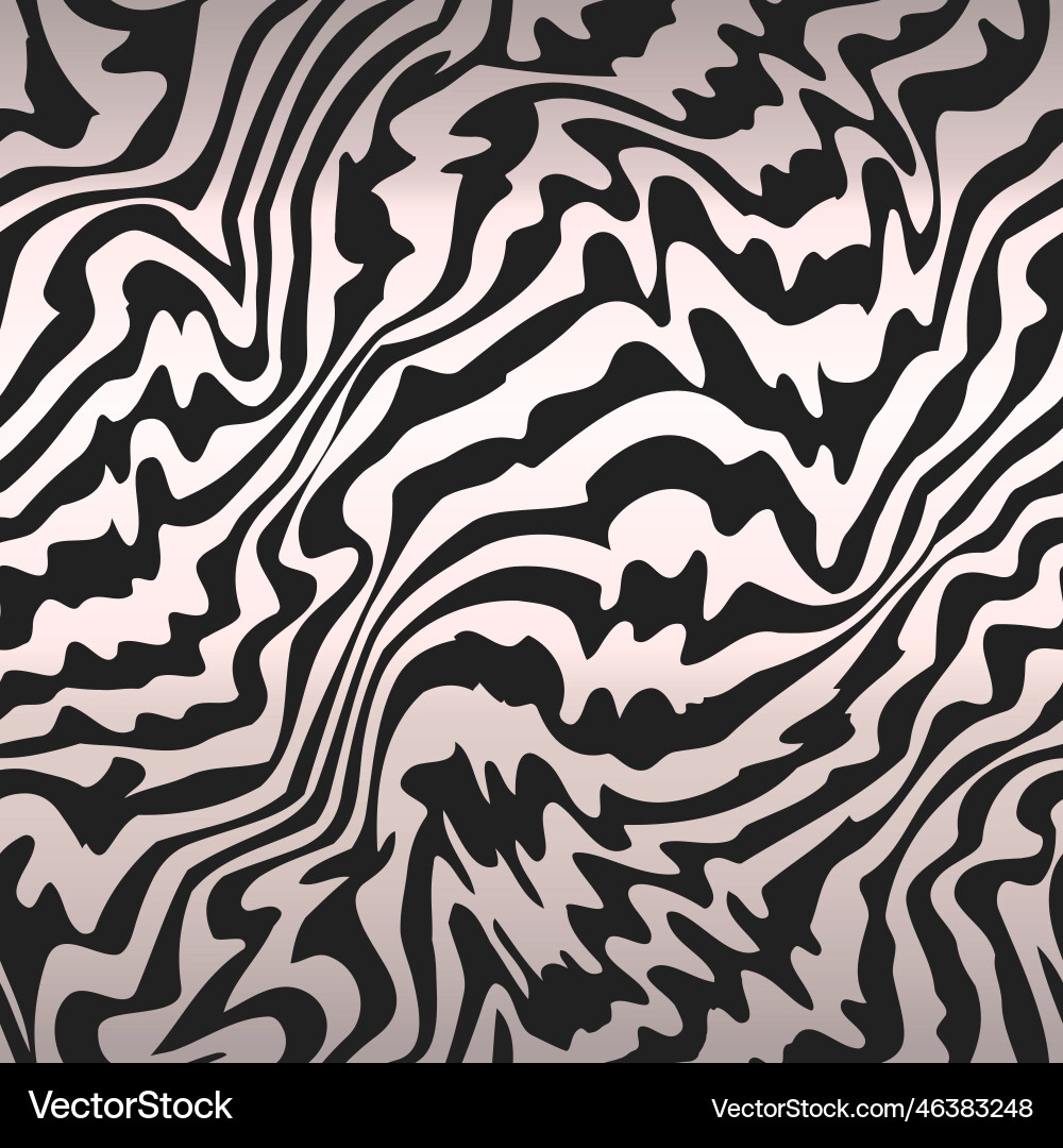 Black and white wavy lines seamless pattern Vector Image